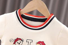 AS-2100B طقم 3 قطع( بلوزة + جكيت + بنطلون جينز)