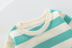 AS-2115B طقم أفرهول جينز ناعم + بلوزة قطنية دافية