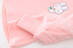 AS-2220G طقم أفرهول جينز قطعتين ( بلوزة قطنية بالشيفون + أفرهول جينز )