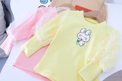 AS-2220G طقم أفرهول جينز قطعتين ( بلوزة قطنية بالشيفون + أفرهول جينز )