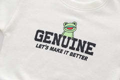 AS-2675B طقم قطني ولادي قطعتين ( بلوزة + بنطلون )