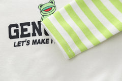 AS-2675B طقم قطني ولادي قطعتين ( بلوزة + بنطلون )