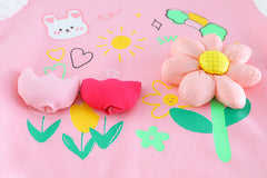 AS-2677G طقم جينز بناتي قطعتين ( بلوزة + بنطلون جينز )