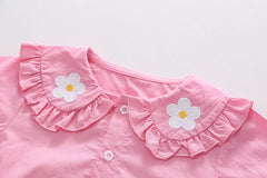 AS-2684G طقم بناتي 3 قطع ( قميص + فست صوف + بنطلون جينز )