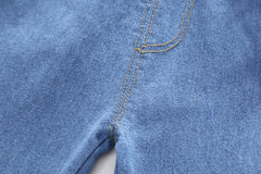 AS-2684G طقم بناتي 3 قطع ( قميص + فست صوف + بنطلون جينز )