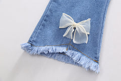 AS-2684G طقم بناتي 3 قطع ( قميص + فست صوف + بنطلون جينز )