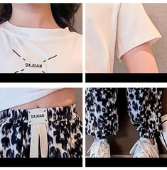 FU14042024-1 طقم صيفي بناتي قطعتين ( بلوزة + بنطلون )