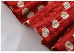 FU14042024-26 طقم بناتي صيفي بارد قطعتين ( بلوزة + بنطلون)