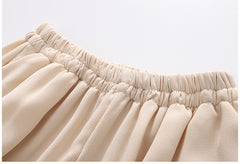 FU14042024-26 طقم بناتي صيفي بارد قطعتين ( بلوزة + بنطلون)