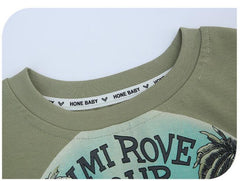 FU14042024-30 طقم بناتي قطعتين ( بلوزة قطنية + بنطلون جينز ناعم )