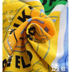 FU14042024-45 طقم ولادي صيفي قطعتين ( بلوزة قطنية + بنطلون جينز )