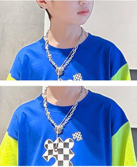 FU14042024-50 طقم ولادي جينز صيفي قطعتين ( بلوزة قطنية + بنطلون جينز )