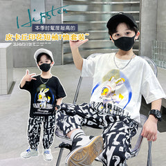 FU14042024-59 بجامة ولادي و بناتي قطعتين ( بلوزة + بنطلون)