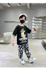 FU14042024-59 بجامة ولادي و بناتي قطعتين ( بلوزة + بنطلون)