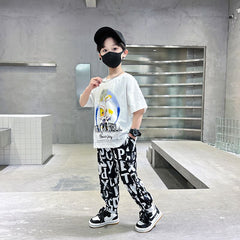 FU14042024-59 بجامة ولادي و بناتي قطعتين ( بلوزة + بنطلون)