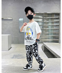 FU14042024-59 بجامة ولادي و بناتي قطعتين ( بلوزة + بنطلون)