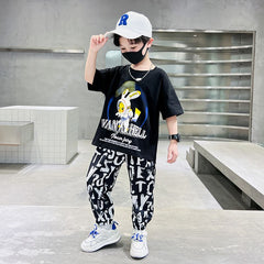 FU14042024-59 بجامة ولادي و بناتي قطعتين ( بلوزة + بنطلون)