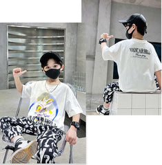 FU14042024-59 بجامة ولادي و بناتي قطعتين ( بلوزة + بنطلون)