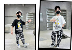 FU14042024-59 بجامة ولادي و بناتي قطعتين ( بلوزة + بنطلون)