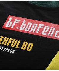 FU14042024-5 طقم ولادي قطن خريفي ربيعي قطعتين ( بلوزة + بنطلون )