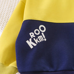 SSN040924-9   طقم ولادي قطن خريفي ربيعي تقيل قطعتين ( بلوزة + بنطلون )