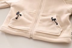 SSN040924-14 طقم شتوي تقيل مبطن بالكامل ( جكيت + بنطلون جينز مبطن )