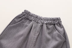 SSX220824-127 بدلة 3 قطع ( قميص + فست+ بنطلون)