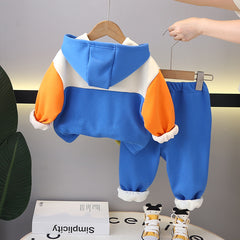 SSN040924-69 طقم شتوي ومبطن فرو قطعتين ( بلوزة + بنطلون)