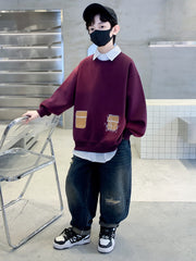 WZH301124-6 هودي ولادي قطن دافي