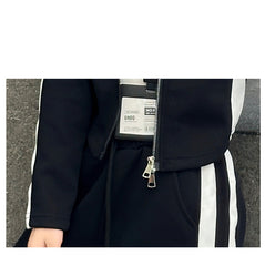 WZH191124-22 بدلة سبورت قطن خريفي قطعتين ( بلوزة + بنطلون) نخب أول