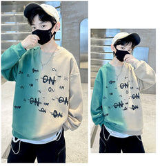 WZH301124-8 هودي ولادي قطن اصلي ربيعي خريفي دافية