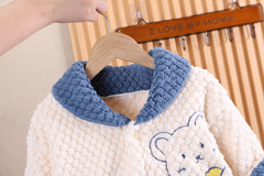 SSX220824-17 بجامة تقيلة جدا ولادي خامة ممتازة غسيل ولبس قطعتين ( جكيت + بنطلون)