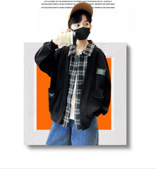 WZH301124-28 جكيت ولادي مع قبة قميص كروهات قطعة وحدة