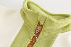 SSX220824-48P طقم ولادي شتوي تقيل مبطن فرو بالكامل قطعتين ( بلوزة + بنطلون)