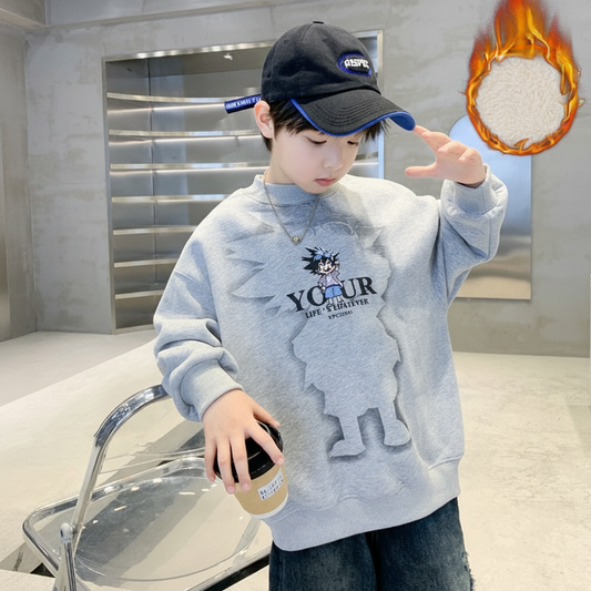 WZH301124-25 بلوزة شتوية تقيلة مبطنة فرو تقيل