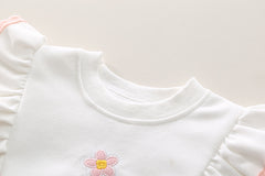 SSN040924-37  SSX220824-115 طقم بناتي قطن 100% ربيعي خريفي قطعتين ( بلوزة + بنطلون )