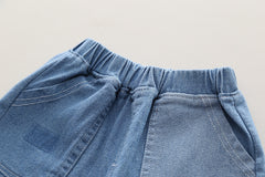 SSX220824-68 طقم ولادي قطعتين ( بلوزة + شورت)