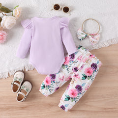 EU120424-18 طقم رومبير قطعتين ( تبان + بنطلون + بندانة )