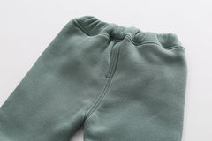 SSX220824-43 طقم ولادي شتوي تقيل مبطن فرو بالكامل قطعتين ( جكيت + بنطلون)