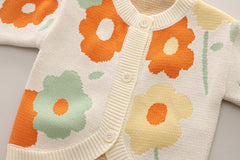 SSN040924-25 طقم بناتي قطن تقيل خريفي ربيعي قطعتين ( بلوزة + بنطلون)