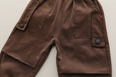 SSX220824-138 طقم ولادي خريفي ربيعي 3 قطع ( قميص + فست صوف + بنطلون كتان)