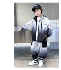 WZH301124-60  بدلة ربيعي صيفي خريفي ستان قطعتين ( جكيت + بنطلون)