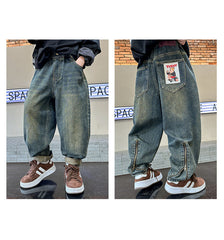 WZH301124-40 بنطلون جينز ولادي