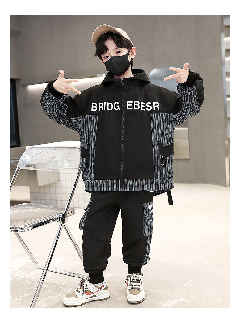 RM1227-18 طقم سبورت ستان مع جينز بجي قطعتين ( جكيت + بنطلون)