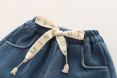 SSN040924-14 طقم شتوي تقيل مبطن بالكامل ( جكيت + بنطلون جينز مبطن )