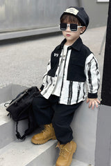 RM1227-41 طقم ولادي قطعتين ( قميص + بنطلون)