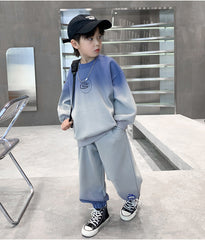 WZH301124-47 ترينج قطعتين قطن اصلي ربيعي خريفي (بلوزة + بنطلون)