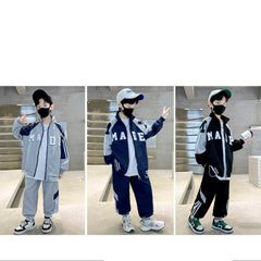 WZ261124-6 بدلة قطنية جودة ممتازة قطعتين ( جكيت + بنطلون)