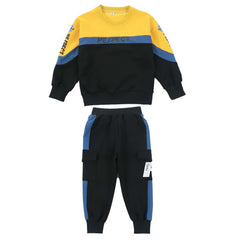 WZS040924-2 طقم سبورت قطن خريفي قطعتين ( بلوزة + بنطلون )