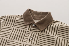 SSX220824-163 طقم ولادي 3 قطع ( بلوزة + جكيت + بنطلون)